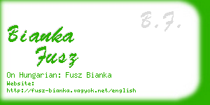 bianka fusz business card